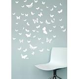Anna Wand Edelfalter Tapetensticker M weiss