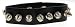 1 Rows of Skulls and Spike Studs Leather Wrist Band Bracelet.