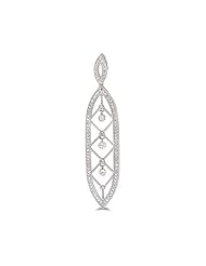 14K White Gold Diamond Dashing Diamonds Pendant (chain NOT included)