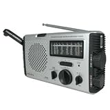 Eco Friendly rechargeable windup/dynamo Water-Resistant AM/FM/SW Radio with...
