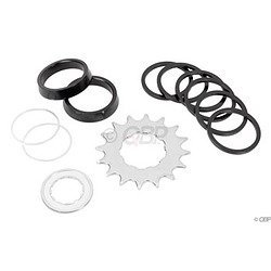 Wheels Manufacturing One Speed Conversion Set with 16T Cog (Black)