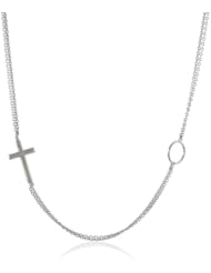 Greg Anthony Sideway Cross Necklace, 18"