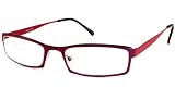 UrbanSpecs Readers Full Readers (Women) Reading Glasses - R4941 Shiny Burgundy / R4941 BURGUNDY +1.25