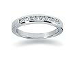 0.20 Channel Set Diamond Wedding band in Platinum