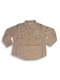 Wild Mango - Boys Long Sleeved Snap Front Poplin Shirt, Brown
