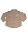 Wild Mango - Boys Long Sleeved Snap Front Poplin Shirt, Brown