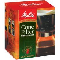 Melitta Cone Filter Manual Coffeemaker 6 Cup, 1-Count Melitta Cone Filter Manual Coffeemaker 6 Cup, 1-Count