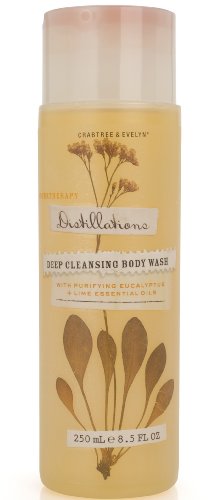 Crabtree & Evelyn Distillations Deep Cleansing Body Wash with Purifying Eucalyptus & Lime Essential Oils