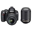 Nikon D3000 10MP Digital SLR Camera with 18-55mm f/3.5-5.6G & 55-200 AF-S DX VR Nikkor Zoom Lenses