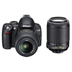 Nikon D3000 10MP Digital SLR Camera with 18-55mm f/3.5-5.6G and 55-200 AF-S DX VR Nikkor Zoom Lenses