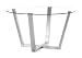 Zuo Brush Dining Table, Clear Glass