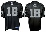 Randy Moss Oakland Raiders Authentic Reebok NFL Football Jersey (Black)