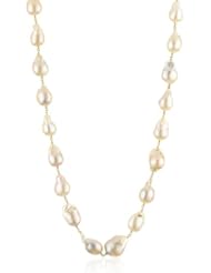 Lena Skadegard "Galatea" Cream Pearls with 18k Wire Wrap Necklace