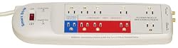 Smart Strip LCG5 Energy Saving Power Strip with Auto-Switching Technology and Modem/Coaxial Surge Protection