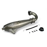 Dynamite 1/8 086 Hi-Speed Inline Exhaust Sys: Hard Anodized