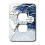 Rich Diesslins Funny General - Editorial Cartoons - Salmon Spawning Advice - Light Switch Covers - 2 plug outlet cover