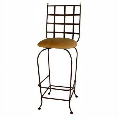 Westminster Swivel Barstool Fabric: Sea Spray, Metal Finish: Antique Bronze