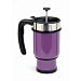 Commuter, Double-Shot, Stainless Steel French Press; Iris