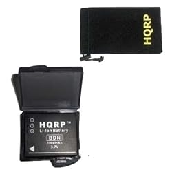 HQRP Kit for Panasonic Lumix DMC-TZ3, Lumix DMC-TZ3A, Lumix DMC-TZ3K, Lumix DMC-TZ3S, DMC-TZ3EB, DMC-TZ3EF, DMC-TZ3EG, DMC-TZ3GK Digital Camera (Replacement Spare Battery and Accessory Carrying Bag)