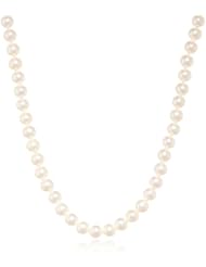 Honora "Classic Pearl Jewelry" White Freshwater Cultured Pearl 6mm Necklace, 16"