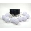Kings Blue LED Solar Power Light Chain - Snow Ball Set (9 Bulbs)