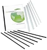 Kf24018 Q Connect Binding Comb 8mm Black Pack Of 100 Kf24018