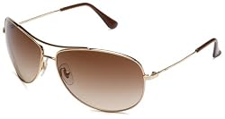 Ray-Ban RB3293 Bubble Wrap Aviator Sunglasses Gold Frame Brown Gradient Lens 63 mm discounted