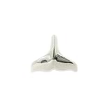 Whale Tail Pendant in 14K White Gold