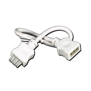 American Lighting 043A-12-EX-WH1 12-Inch White Extension Cable for T2 Under Cabinet Lights... by American Lighting