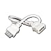 American Lighting 043A-12-EX-WH1 12-Inch White Extension Cable for T2 Under Cabinet Lights with Male/Female Molex Connections