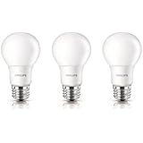 Philips 455709 100W Equivalent A19 LED Soft White Light Bulb, 3-Pack - Frustration Free Pack