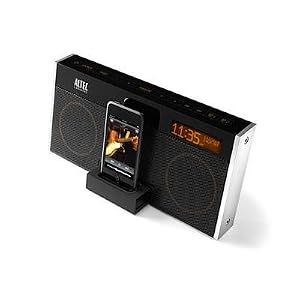 Altec Lansing M402SR Moondance Glow Speaker System with Clock Radio, Snooze Remote, and... by 