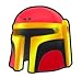 Red Mando Dred Helmet - LEGO Compatible Minifigure Piece