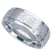 Stainless Steel Ring with Design - Size: 8-12