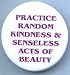 Practice Random Acts of Kindness & Senseless Acts