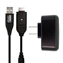 Samsung CB20U12 USB Cable & SAC-48 Charger KIT for TL205, TL210, TL220, TL240, TL9, TL350, TL90, HZ15W, HZ25W, HZ30W, HZ35W, HZ50W, L100, L110, L200, L210, NV30, NV4, NV40,SL102, SL105, SL201, SL202, SL310, SL420, SL50, SL502, SL600, SL605, SL620, CL80/ST600, ST80