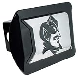 Duke University Blue Devils Black Chrome D with Devil Emblem Metal Trailer Hitch... by Elektroplate