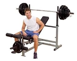 Body Solid GDIB46L Olympic Bench with Leg Developer