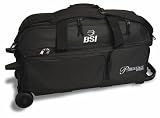 BSI 3 Ball Roller Bowling Bag Black/Silver