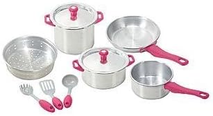 My First Kenmore - 10 Piece Kids Pots & Pans Playset Play Set By Playgo Girls Toys Kids Kitchen Cookware Pretend by Playgo