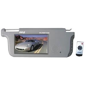 PYLE PLVSR71GR 7-Inch TFT LCD Right Sun Visor Monitors (Grey) by Pyle