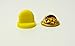 Set of 50 Yellow Comfort Fit Butterfly Clutch Rubber Pin Backs