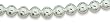 18" 10mm Sterling Silver Bead Necklace