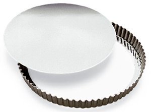 SCI Scandicrafts Fluted Tart/Quiche Mold, Removable Bottom 9.5-inch Diameter