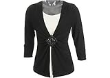 Petite Bay Studio Career Solid Medallion Duet Top