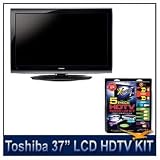 Toshiba 37E200U 37″ 1080p Full HD LCD TV, Integrated Digital Tuning, InstaPort, Fast Game Controller Response, Hi-Res PC Input, HDTV High-performance Hook-Up & Maintenance Kit