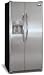 Frigidaire Gallery Series GLHS66EJB 26.0 cu. ft. Side by Side Refrigerator with 3 Glass Shelves, 2 Humidity Controls and Crisper Lighting and External 5 Button Ice/Water Dispenser: Black