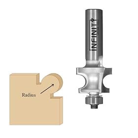 Click here to buy 02-504, 1 2 Shank Edge Beading Router Bit, 1 2 Bead Diameter by infinity Tools.