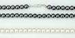 Black Faux Pearl Magnetic Necklace