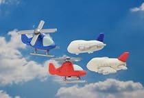 Iwako: Japanese Eraser / Toy / Airplane & Helicopter / 4PCS